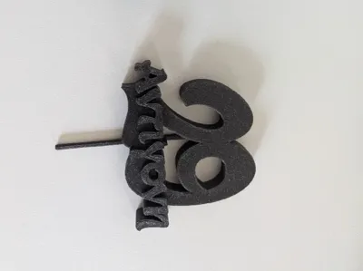 Birthday Cake Topper, Name & Age