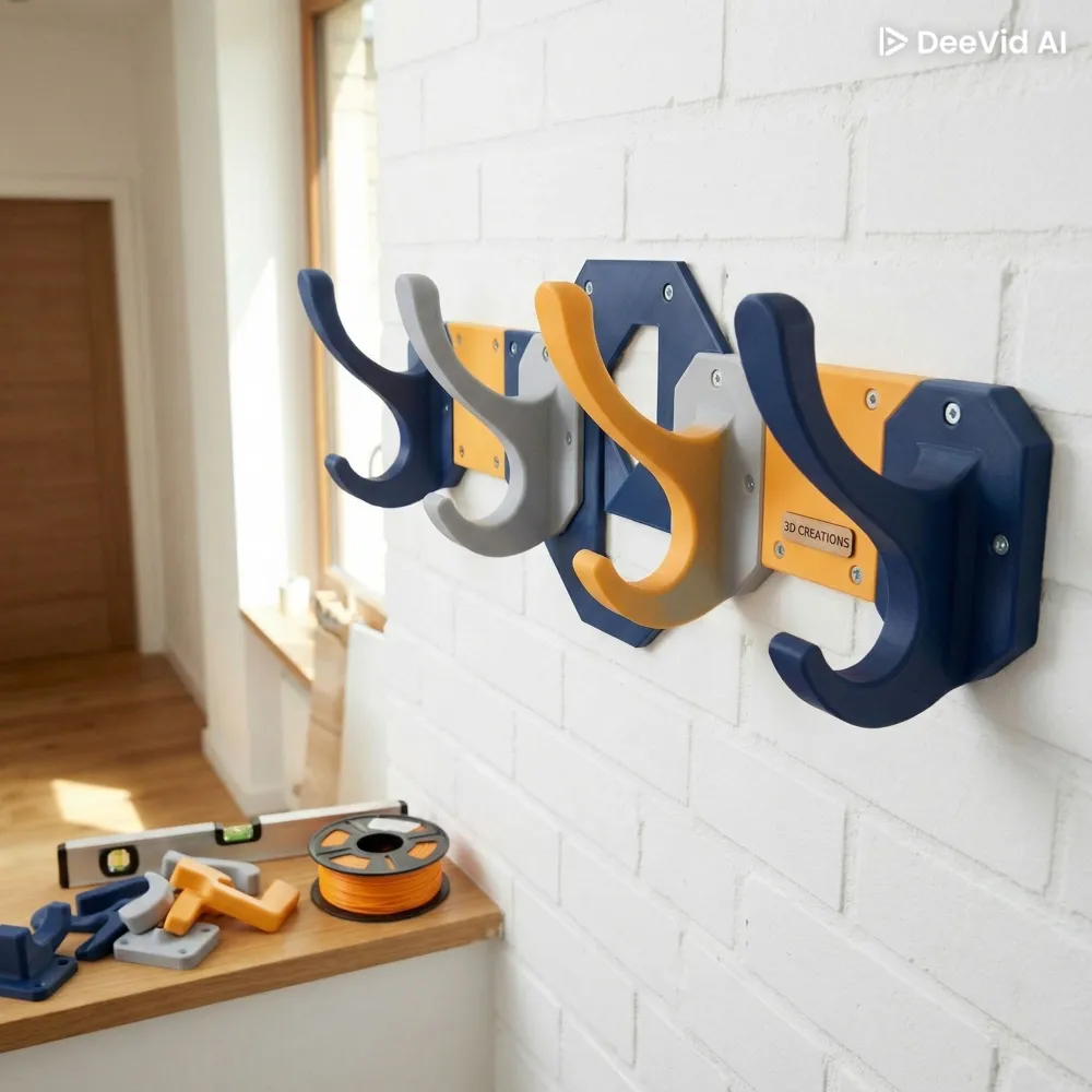 modern modular coat rack - Free 3D Print Model - MakerWorld