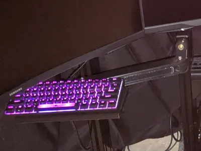 8020 sim rig keyboard holder