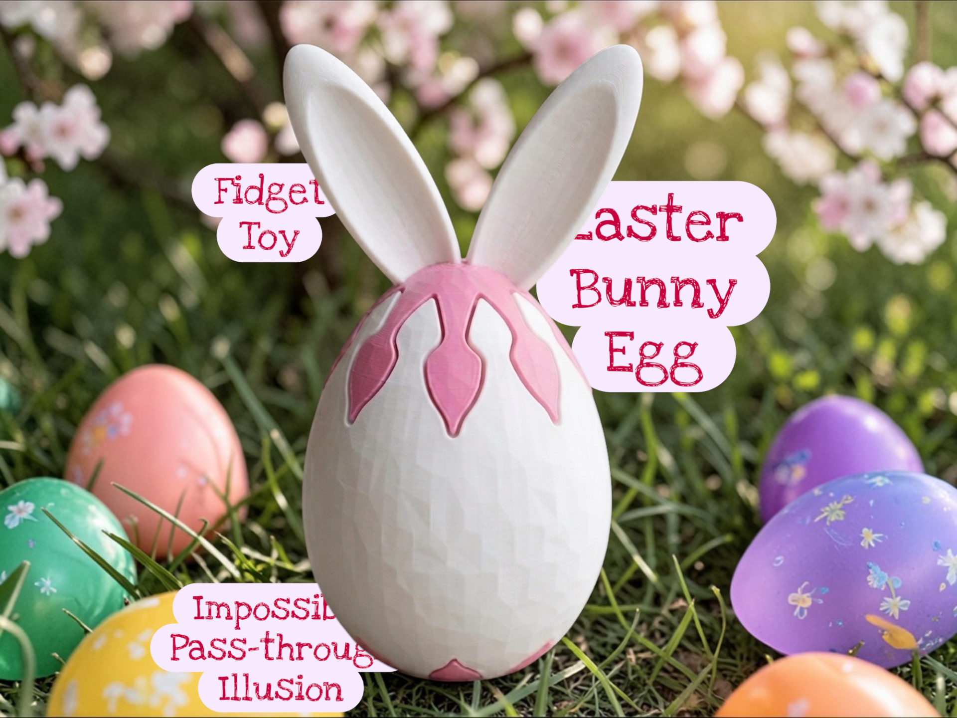 Impossible Easter Bunny Pass-through Egg