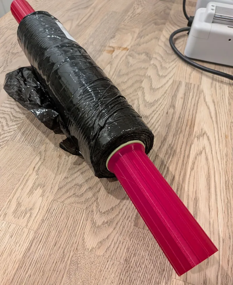 Packing film handles for 39.5mm ID cardboard spool