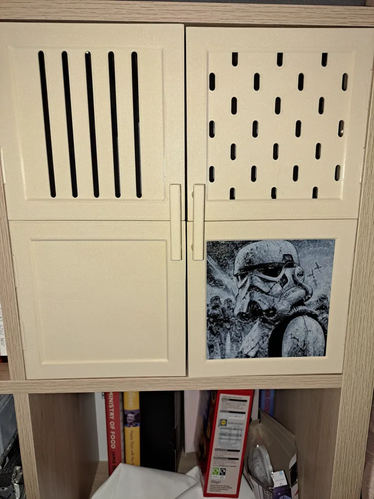 Ikea Kallax custom door fronts with custom panels - Free 3D Print Model ...