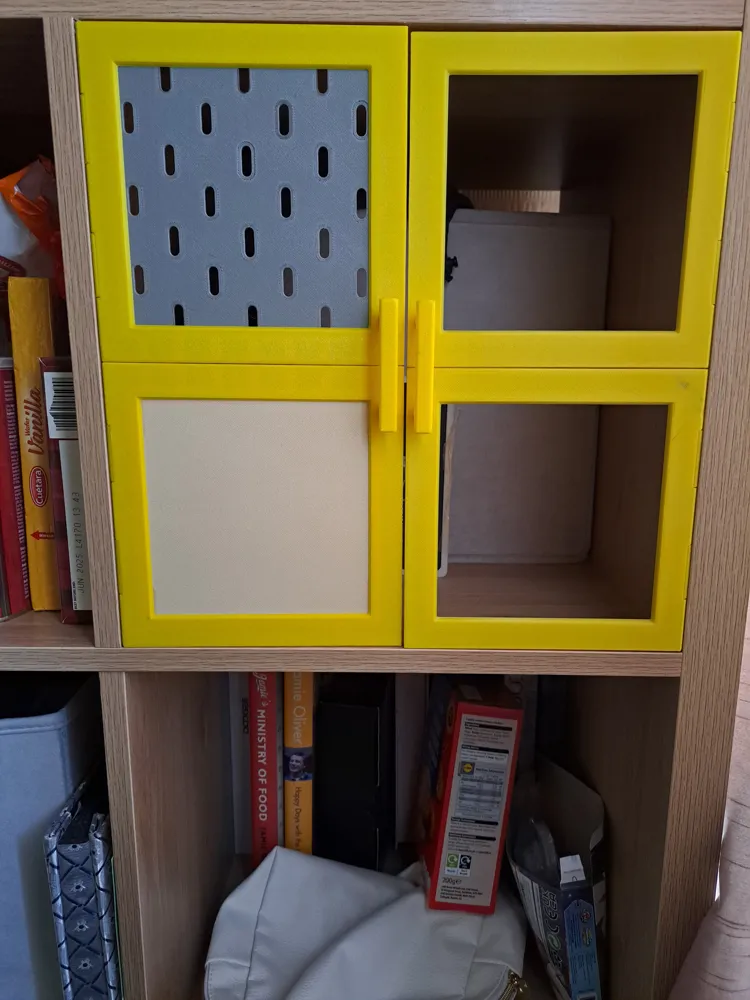 Ikea Kallax custom door fronts with custom panels - Free 3D Print Model ...