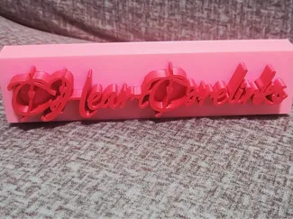 CHEART NAME STAND CUSTOMIZABLE