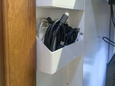 Wall-Mounted Cable Organizer