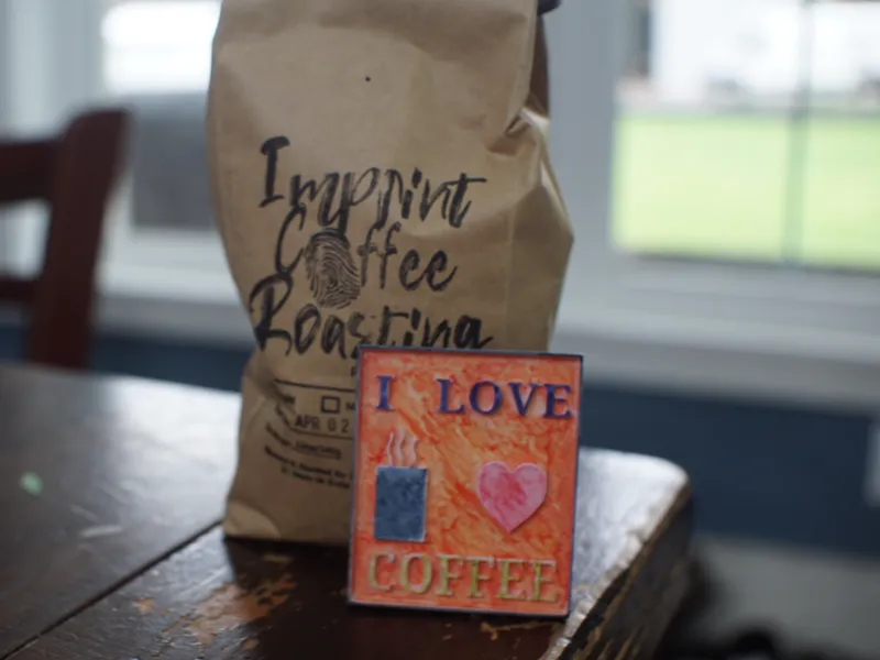 I LOVE COFFEE SIGN