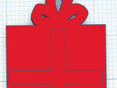 Christmas present keychain
