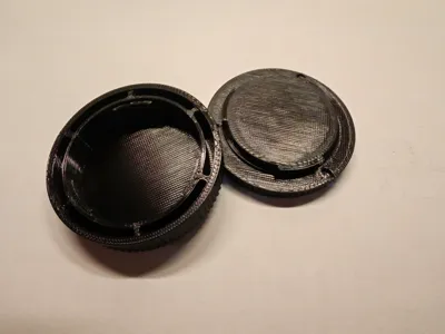 M43 mount lens cap & body cap (a pair)