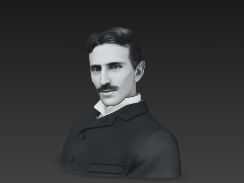 Nikola Tesla - Detail Portrait Bust (Science Icon)