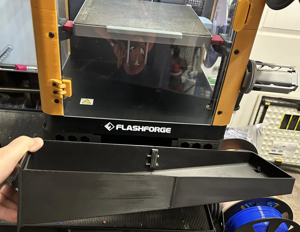 Flashforge AD5X Poopshoot Riser - Free 3D Print Model - MakerWorld