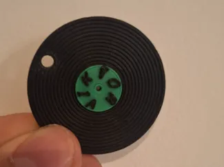 Vinyl Record Keychain
