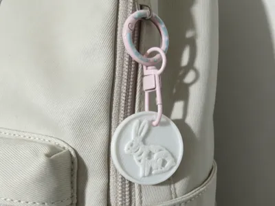 Full set of 12 Chinese Zodiac round keychain models, 4cm large size, with 3mm standard hanging hole design, Chinese style paper-cut shape, full of details!