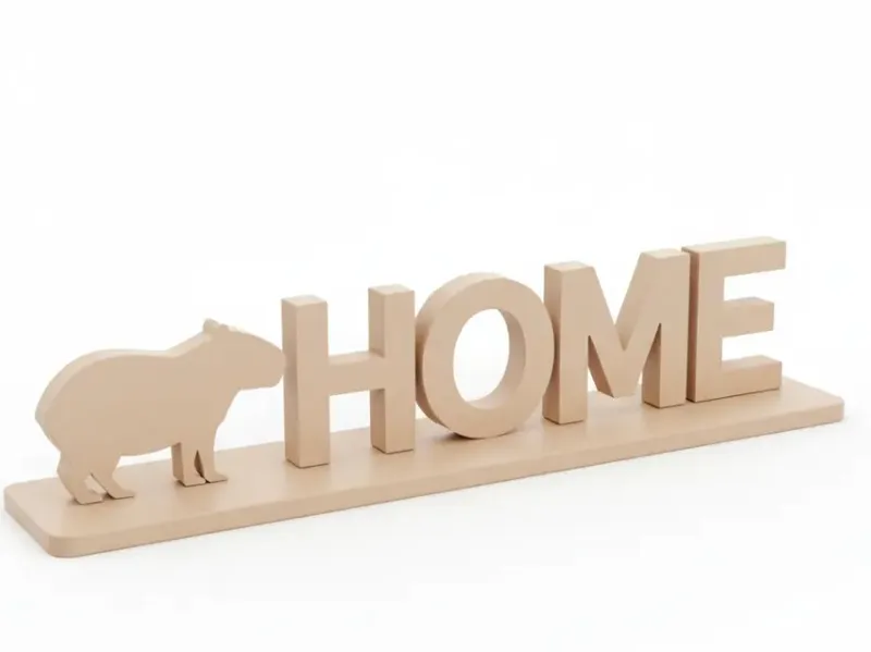 Capybara Home Sign