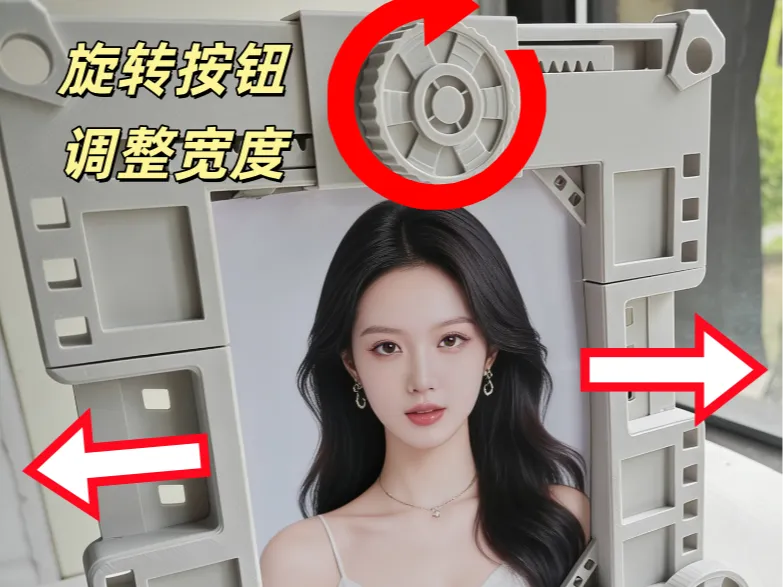 可调整宽度模型适用5-6寸以及方形等不规则尺寸照片