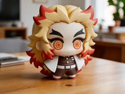 鬼灭之刃炎柱炼狱杏寿郎- 3D Print Files Free Download - MakerWorld