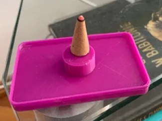 Coin-Shield Incense Cone Holder