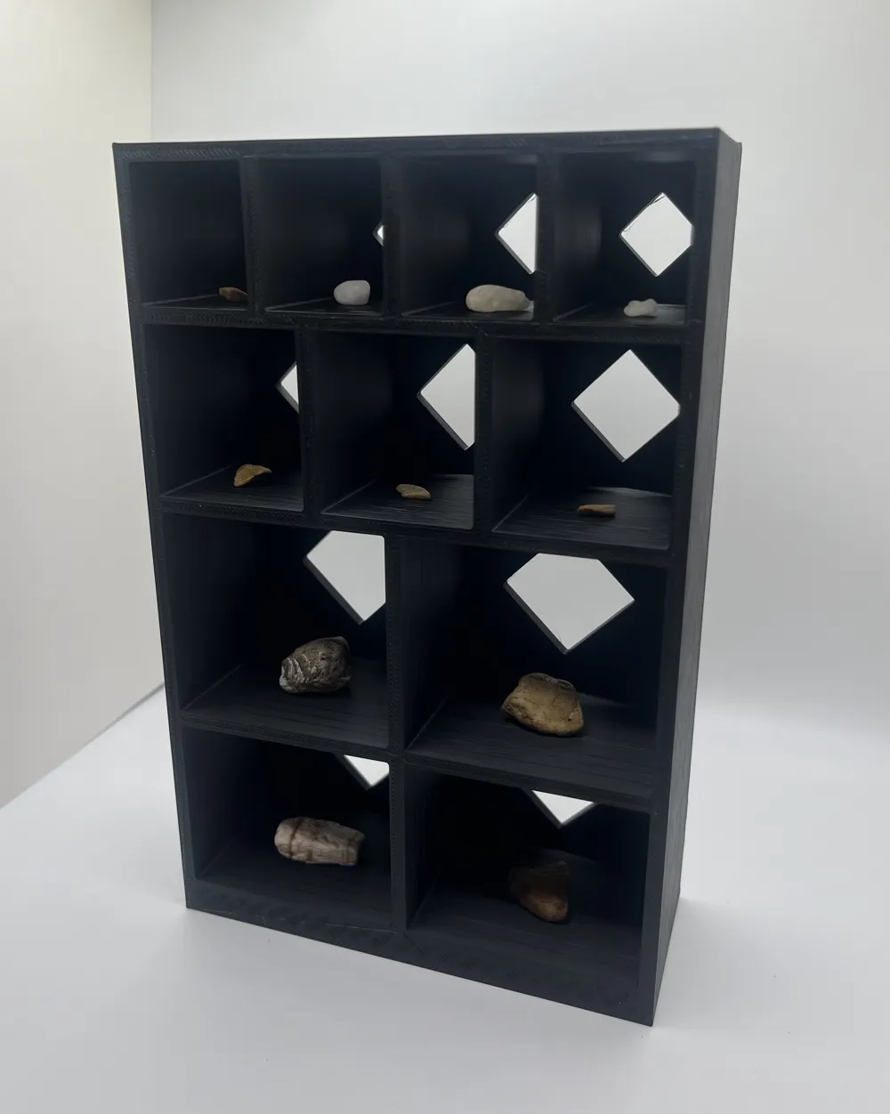 Shelf Display Rocks Platform Modern Crystal & Gem Display Shelf |Rock Organizer - Free 3D Print ...