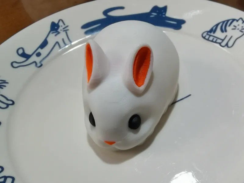 可爱卡通慕斯兔子