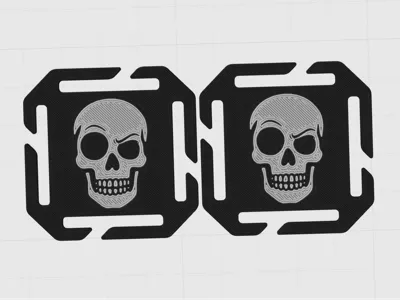 Eyebrow-raising Skeleton MOLLE Patch Eyebrow-raising Skeleton MOLLE