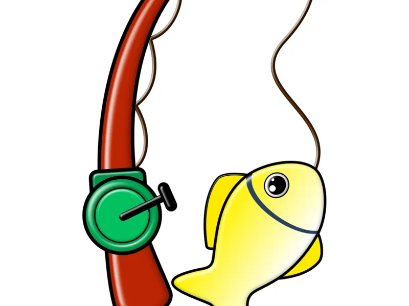 Fishing rod cookie cutter