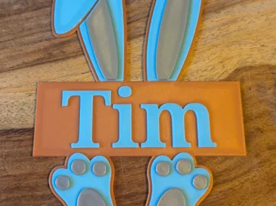 Easter Name Tag Tim