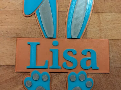 Easter Name Tag Lisa