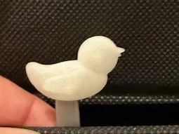 Duck with a stick for holding