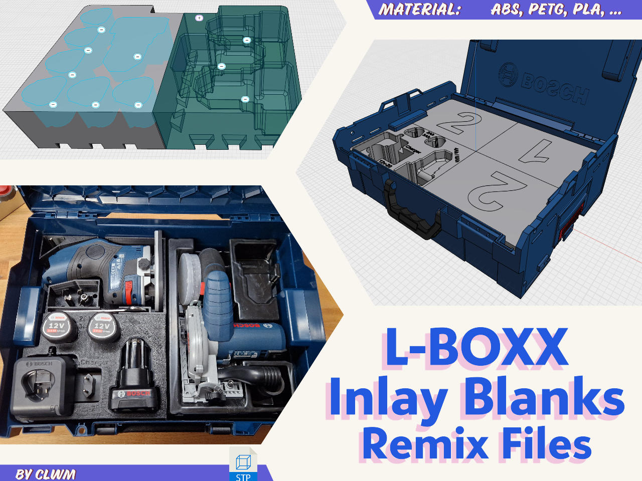 Sortimo L-BOXX Einlagen Rohlinge für eigene Remixe