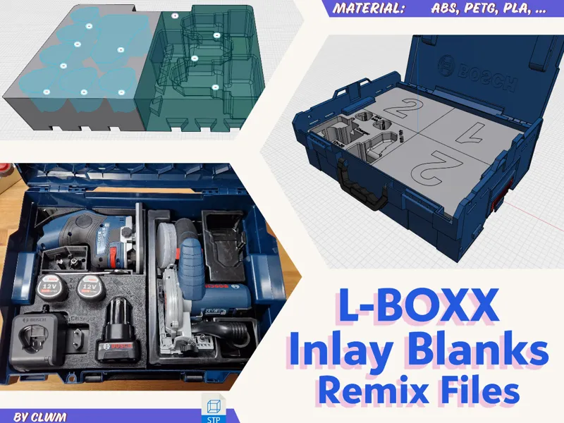 Sortimo L-BOXX Einlagen Rohlinge für eigene Remixe