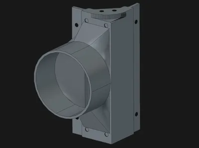 Ender 5 Max Exhaust Duct (80mm duct)