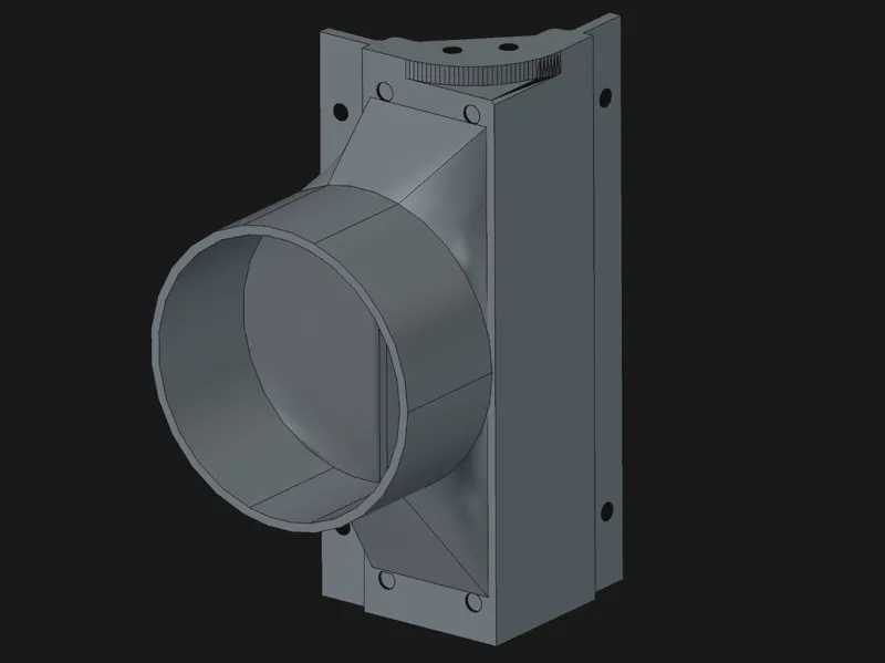 Ender 5 Max Exhaust Duct (80mm duct)