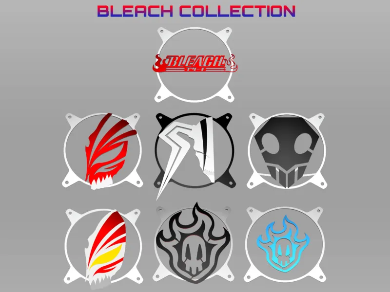 Bleach COLLECTION - Custom 120mm Fan Grill Face