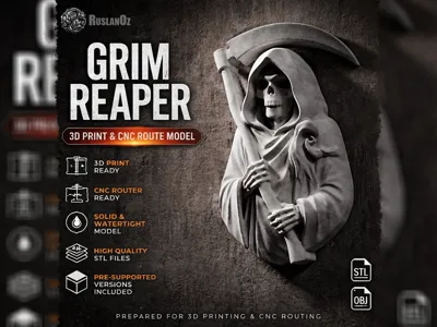 Grim Reaper Bust Relief #RoZ