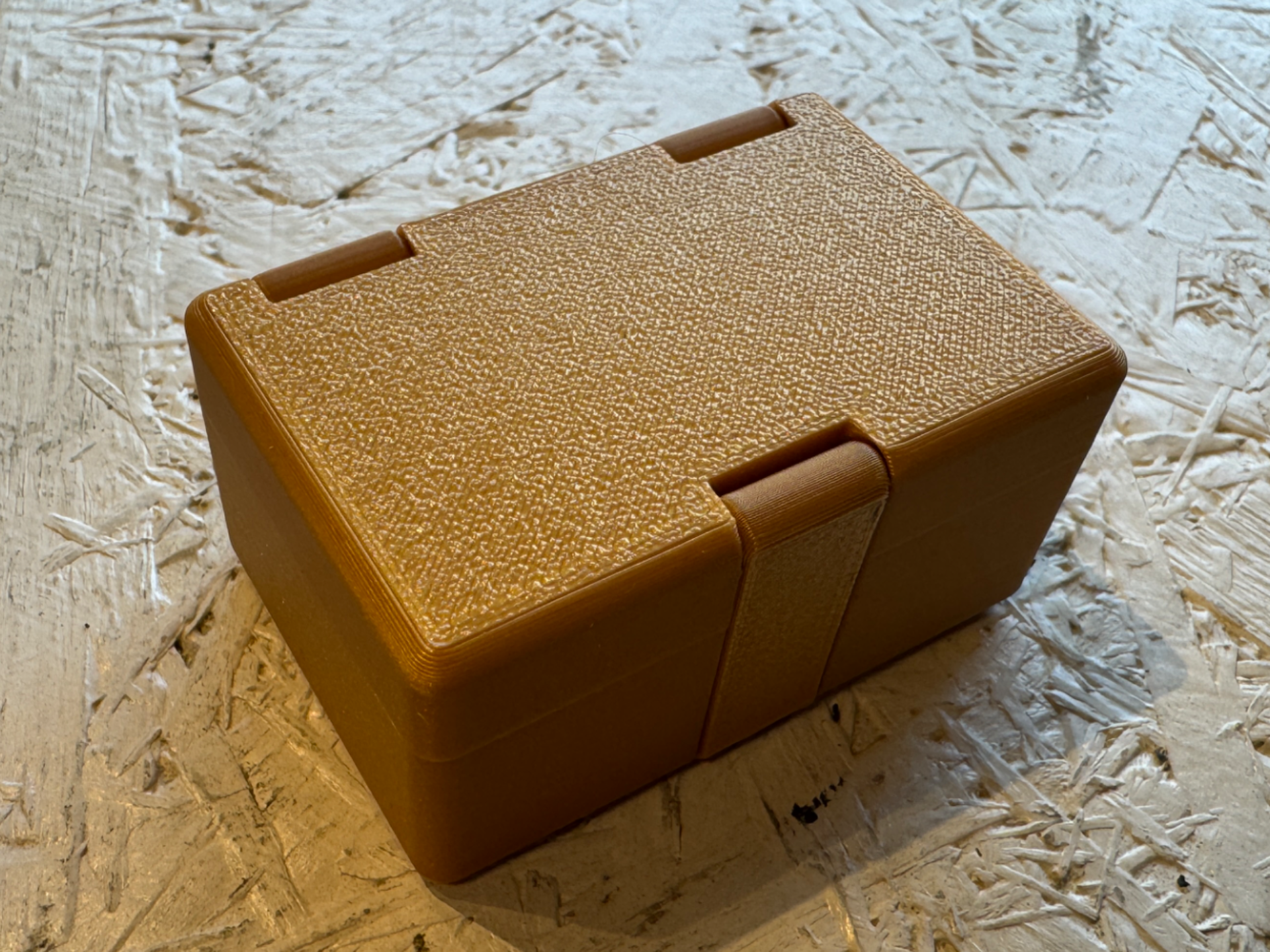 Parametric Print‑in‑Place Box with Dual Hinge