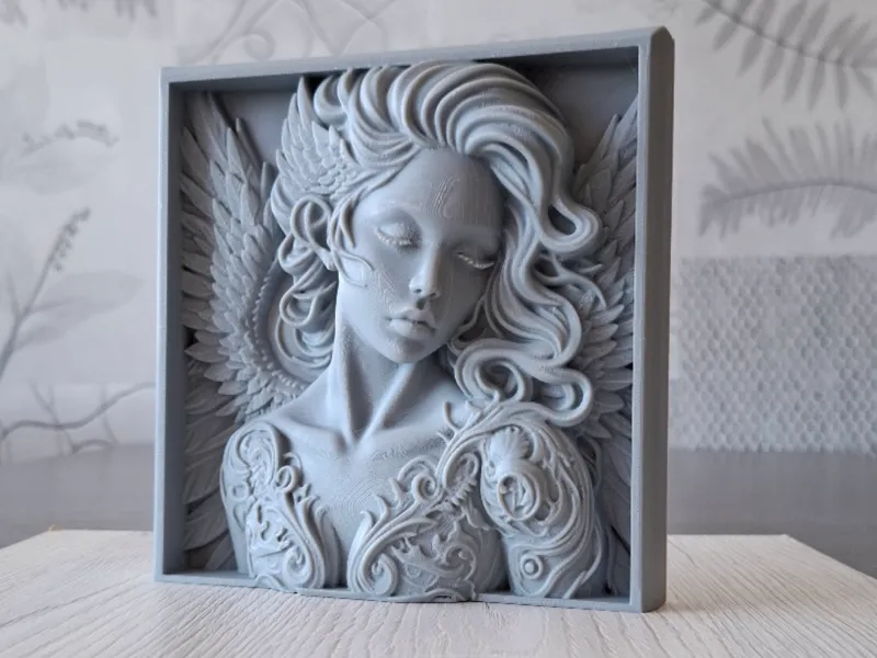 Seraphic Reverie - Relief Sculpture