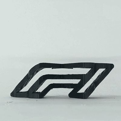 Text Flip - F1 x Checker Flags