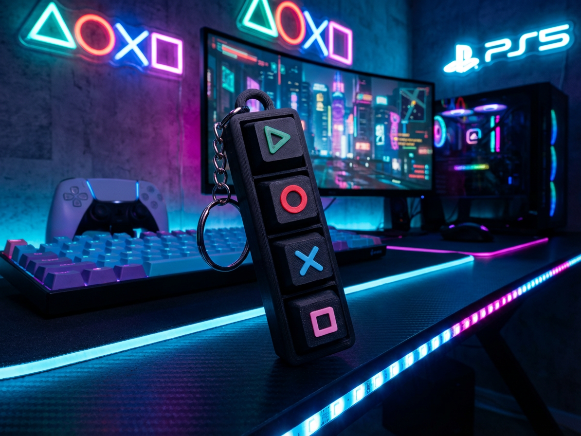 PlayStation键帽解压玩具