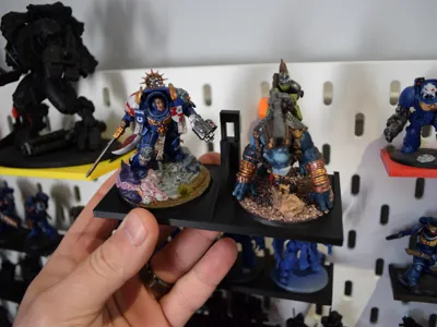 Miniatures 50mm Bases Ikea Skadis Display