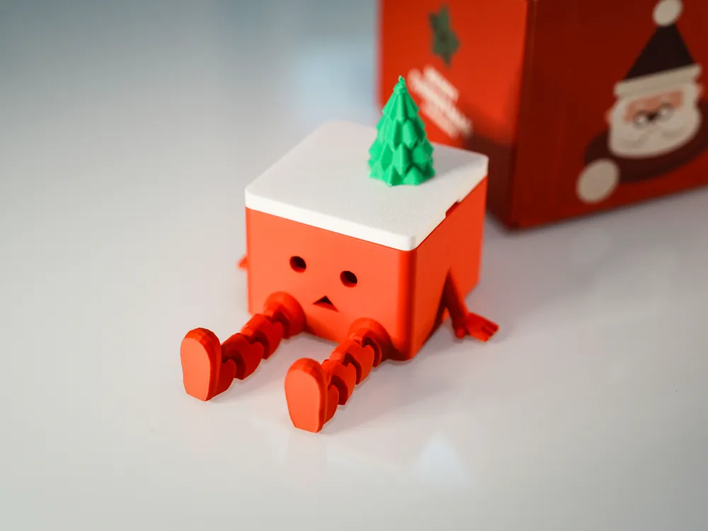 Paper Human Box Christmas Paper Box Man Articulated Box - Free 3D Print Model - MakerWorld
