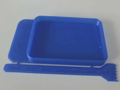 Epoxy glue mixing tray