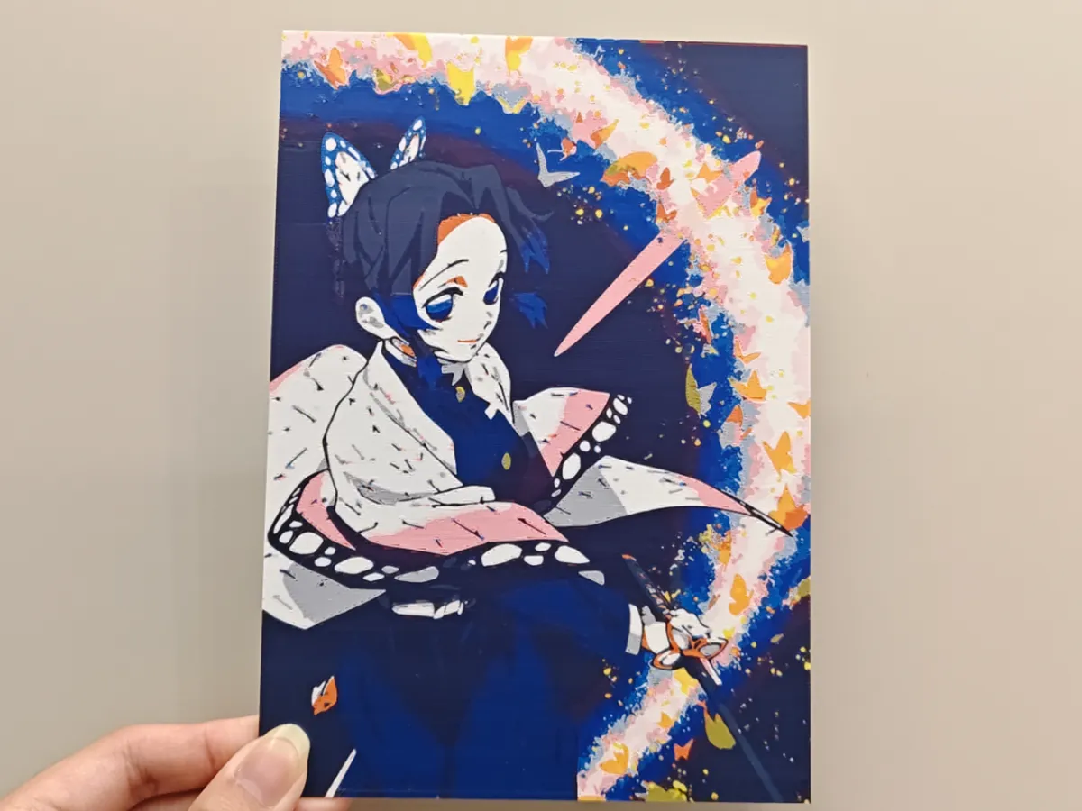 Demon Slayer Shinobu Kocho Insect Hashira Four-Color Print - Free 3D ...