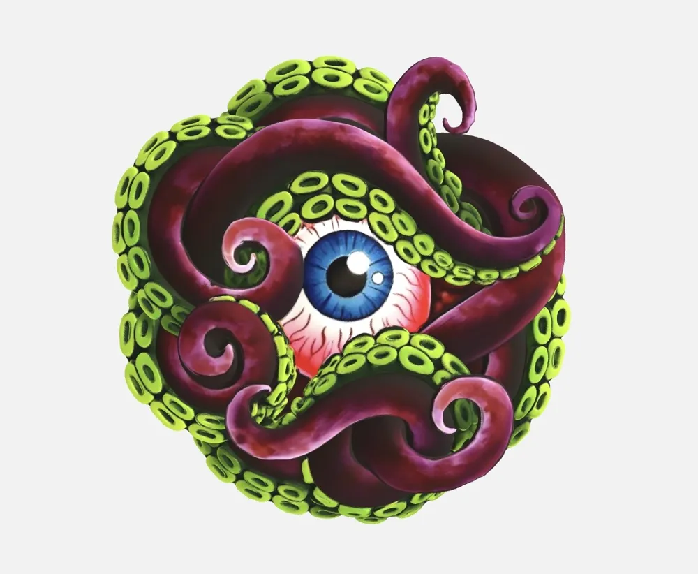 octopus art - Free 3D Print Model - MakerWorld