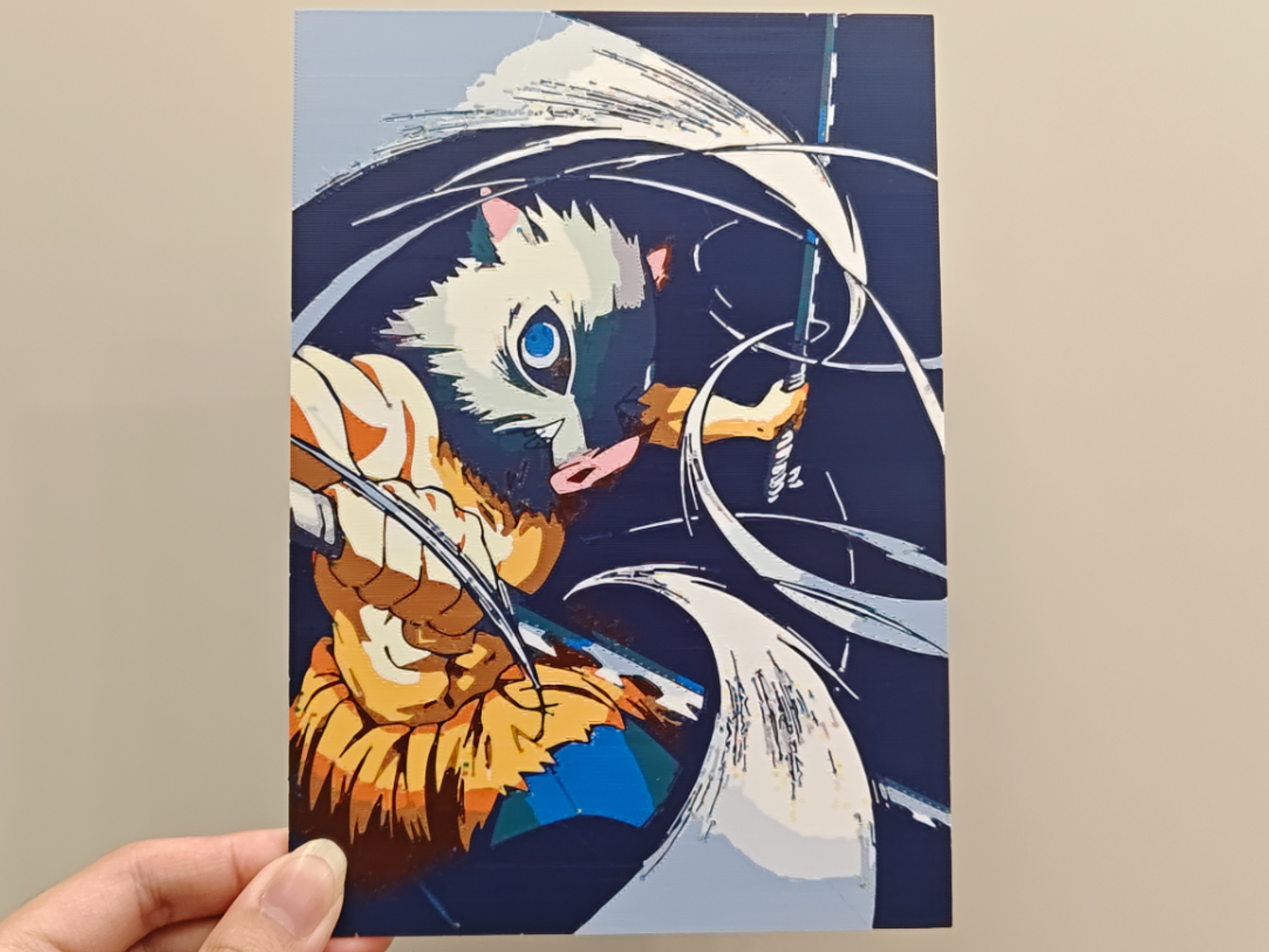 Demon Slayer Inosuke Hashibira 4-color print - Free 3D Print Model