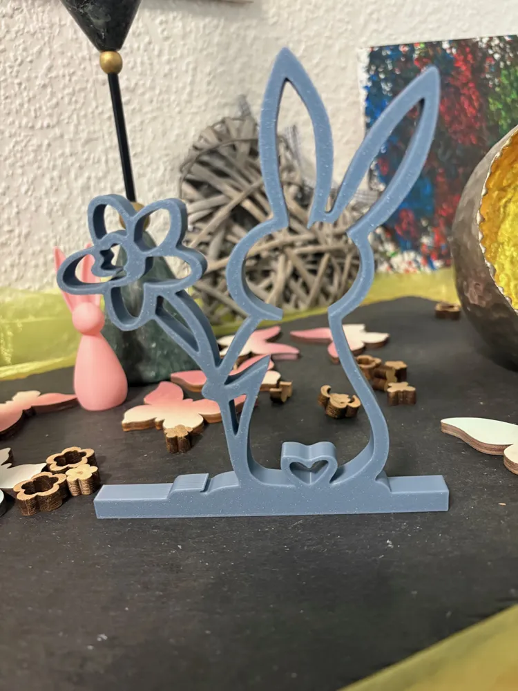 Bunny with Heart - Free 3D Print Model - MakerWorld