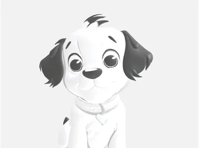 Cute desk dog