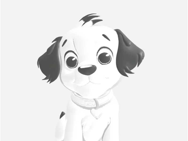 Cute desk dog