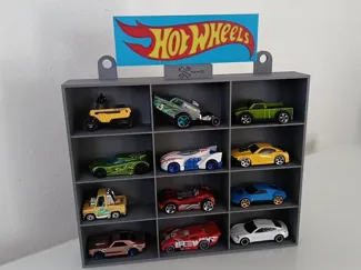12-Slot Die-Cast Car Grid Display