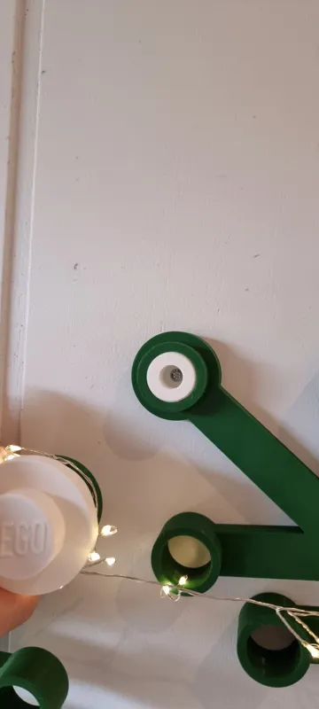Giant Legos Wreath mounting peg