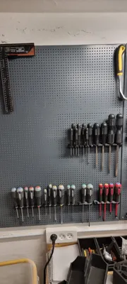 Bahco screwdriver mount fits Biltema pegboard