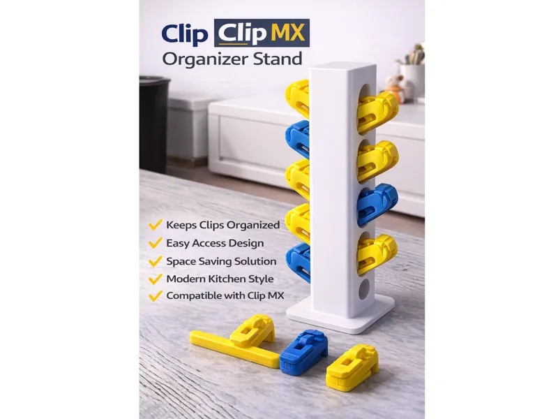 Design stand per organizzare le Clip MX